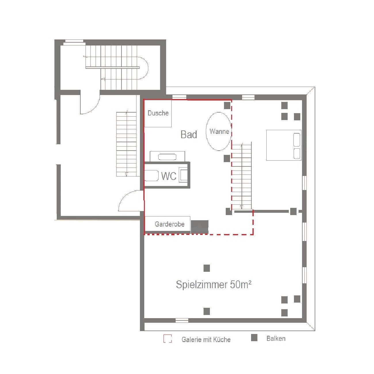 Grundriss des Neuen Apartments