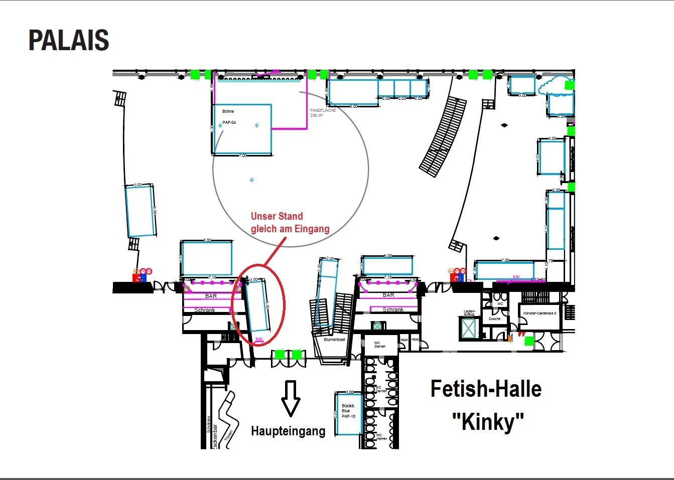 Standplan Kiniky Area Venus