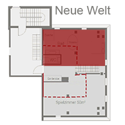 Schlafzimmer mit integriertem Badezimmer des SM Mietapartments NeueWelt